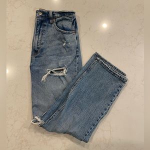 Abercrombie & Fitch The Ankle Straight Ultra High Rise